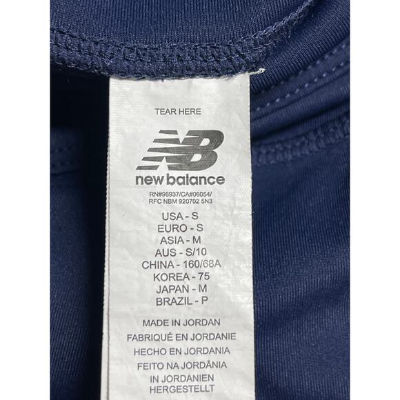 New Balance Harmony Pocket Blue High Waist Activewear Skinny Leggings Pants Sz S - Picture 4 of 5